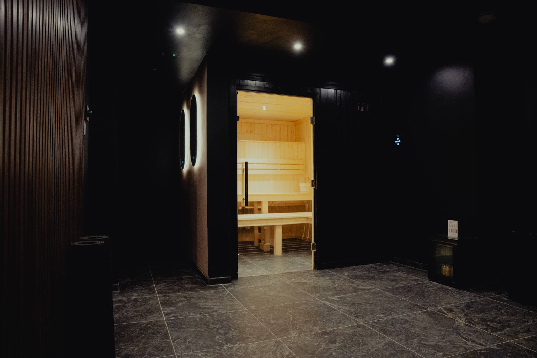 Peak Recover's sauna and yoga facility ready for sessions